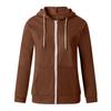 Hoodie For Women Lightweight Zip Up Jacket Plus Size Long Sleeve Hooded Sweatshirt Drawstring Slim Fit Basic Thin Coat