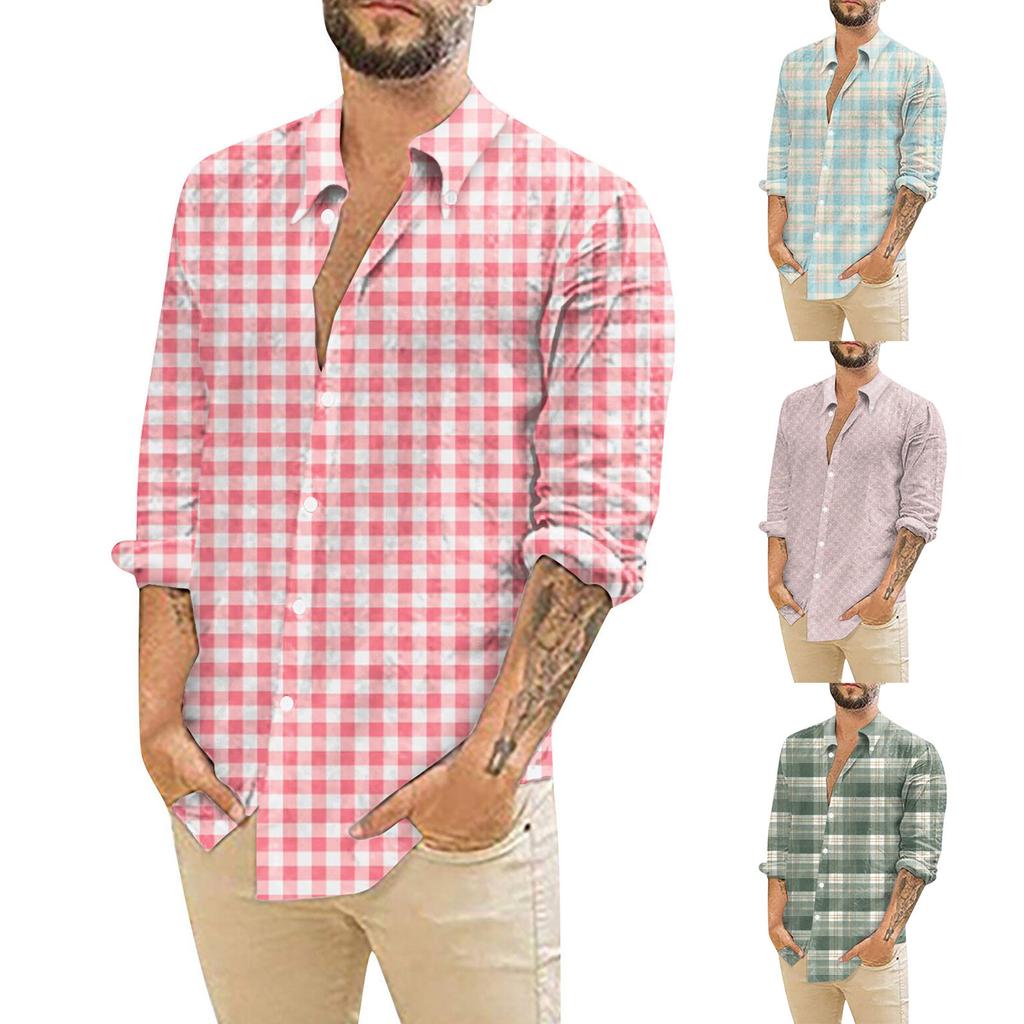Designer Vår Sommar Herr Casual 3D Halloween Print Hawaii Skjorta Blus Långärmade skjortor