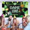 Cloth Party Background With Gaming Theme For Birthday Celebration Decor And