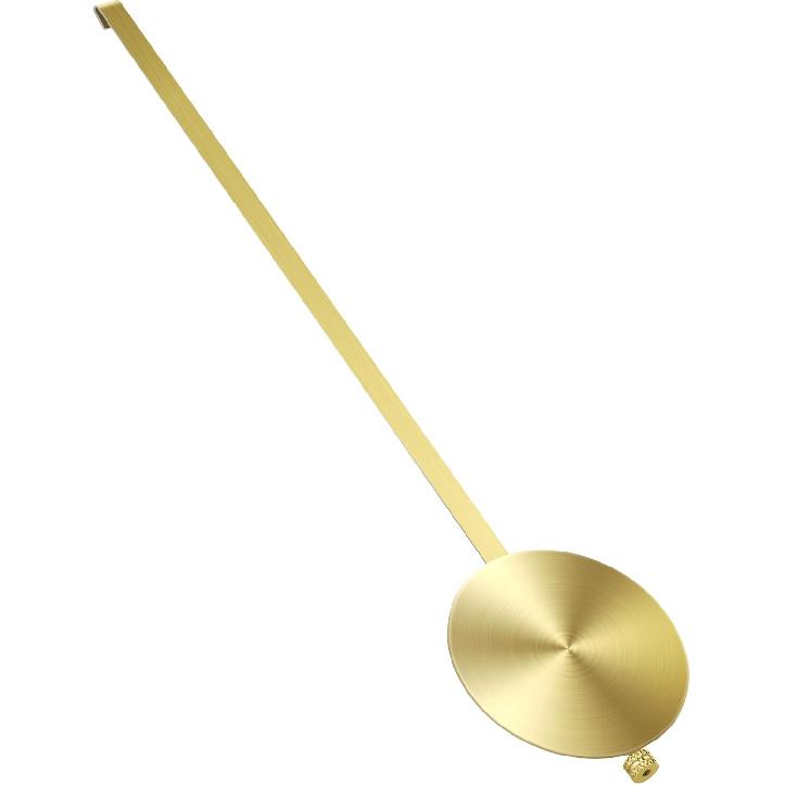 NiHome Quartz Wall Clock Pendulum Replacement - Aluminum Traditional Mechanical Retro Clock With High Gloss Pendulum (Gold) золотой