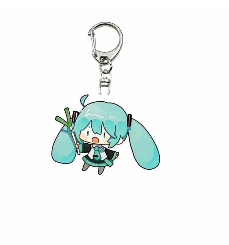 Cute Hatsune Miku Acrylic Keychain for Anime Fans Anime Inspired Hatsune Miku Acrylic Keyring for Collectors