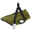 Dog Coat Olive Green L28 Fleece and Polyester