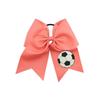 European & American World Cup Football Swallowtail Bow Hair Tie - Children's Hair Accessory