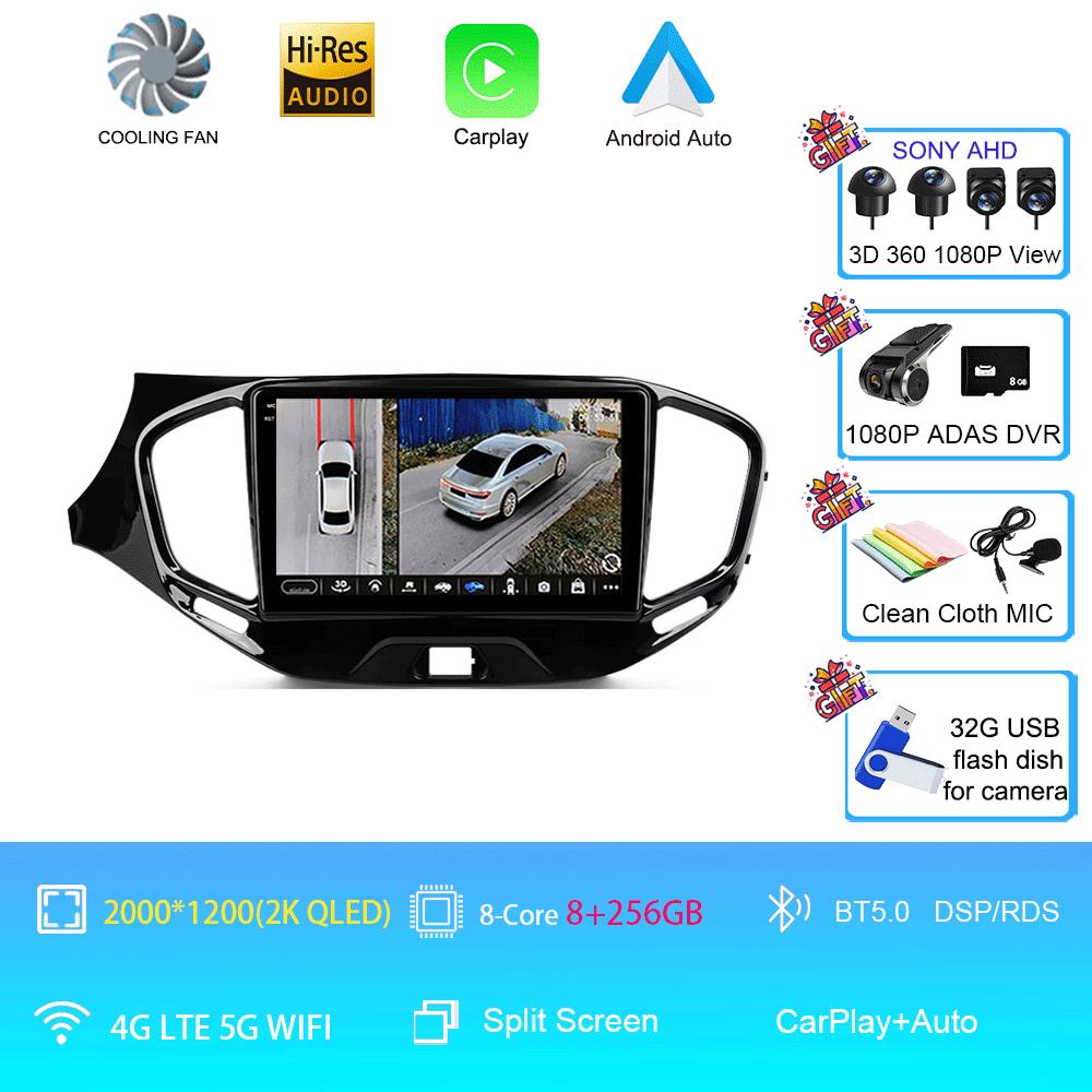Car Radio Android 14 Carplay Wifi 4G For LADA Vesta Cross Sport 2015 - 2020 Multimedia Video Player Navigation GPS Stereo Auto