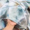 Etnisk Marmor Vattenstämpel Falsk Siden Bandana Sjal