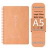 A5 Spiral-Bound Leather Notebook, Comfortable Grip, Thick Pages, Simple Office Stationery