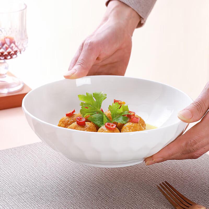 Sky Top Crystal Series Embossed Bone China Bowls