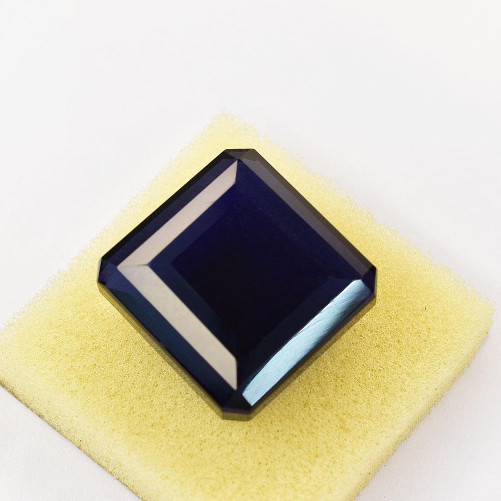 Natural Purple Amethyst Loose Gemstone 38.55 Ct Square Cut for Jewelry Making and Gem Collections