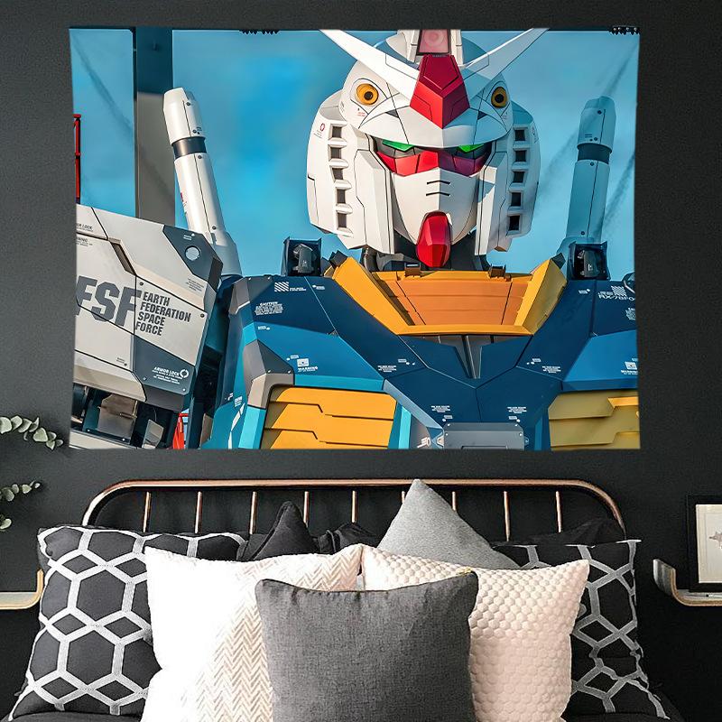 Mobile Suit Gundam Hanging Cloth Anime Background Cloth Bedroom Dormitory Decoration Cloth Wall Cloth Hanging Blanket
