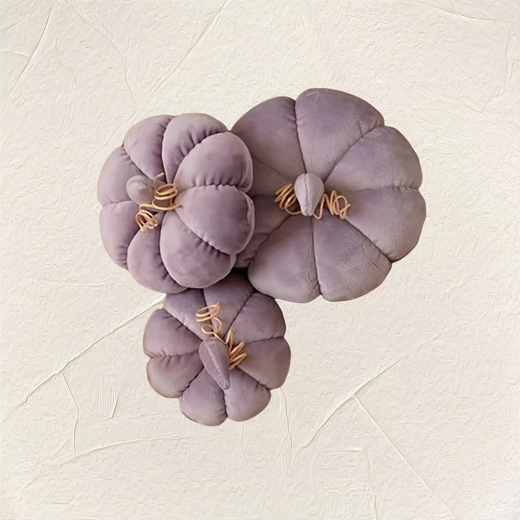 

Children Pumpkin Photography Prop Washable Newborn Photo Ornament Safe Fall Themed Shooting Aid Baby Toddler Portrait Sessions 13x5cm фиолетовый