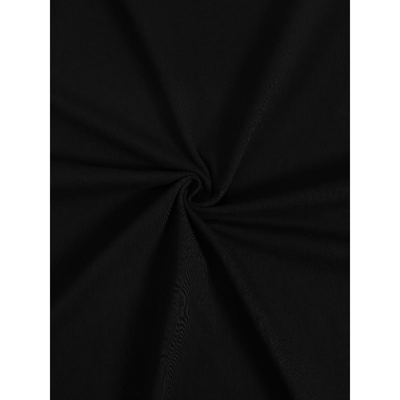 Damska Czarna Bawełniana Koszulka z Wzorem Królika w Kratkę i Kwiaty - Edycja Wielkanocna