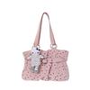 Ruffled Small Clean Minimalist Handbag, Stylish Crossbody Bag, Office Bag