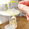 1/6Pcs Cat Style Memorial Keychain Pendant Transparent Cat Hair Storage Bottle Key Chain Pet Memorial Accessories