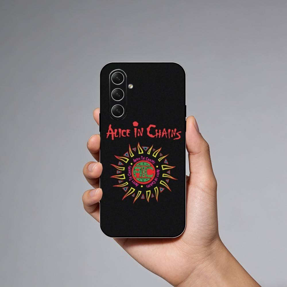 Band A-Alices In C-Chains Phone Case For Samsung Galaxy A73,A21s,A22,A31,A52,A53,A71,A41Soft Black Shell