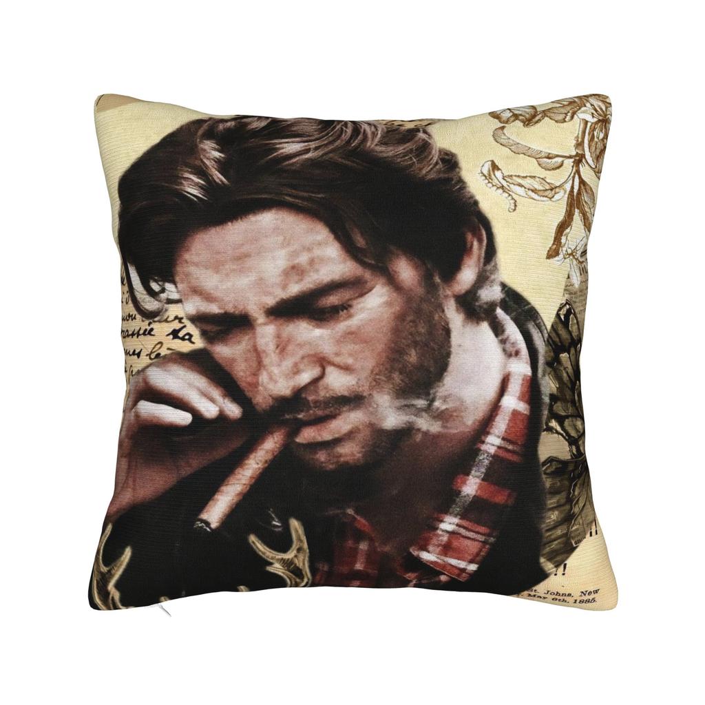 Decorative Pillow Cover Arthur Morgan Merch Home Pillow Case Cover Zippered MultiSize