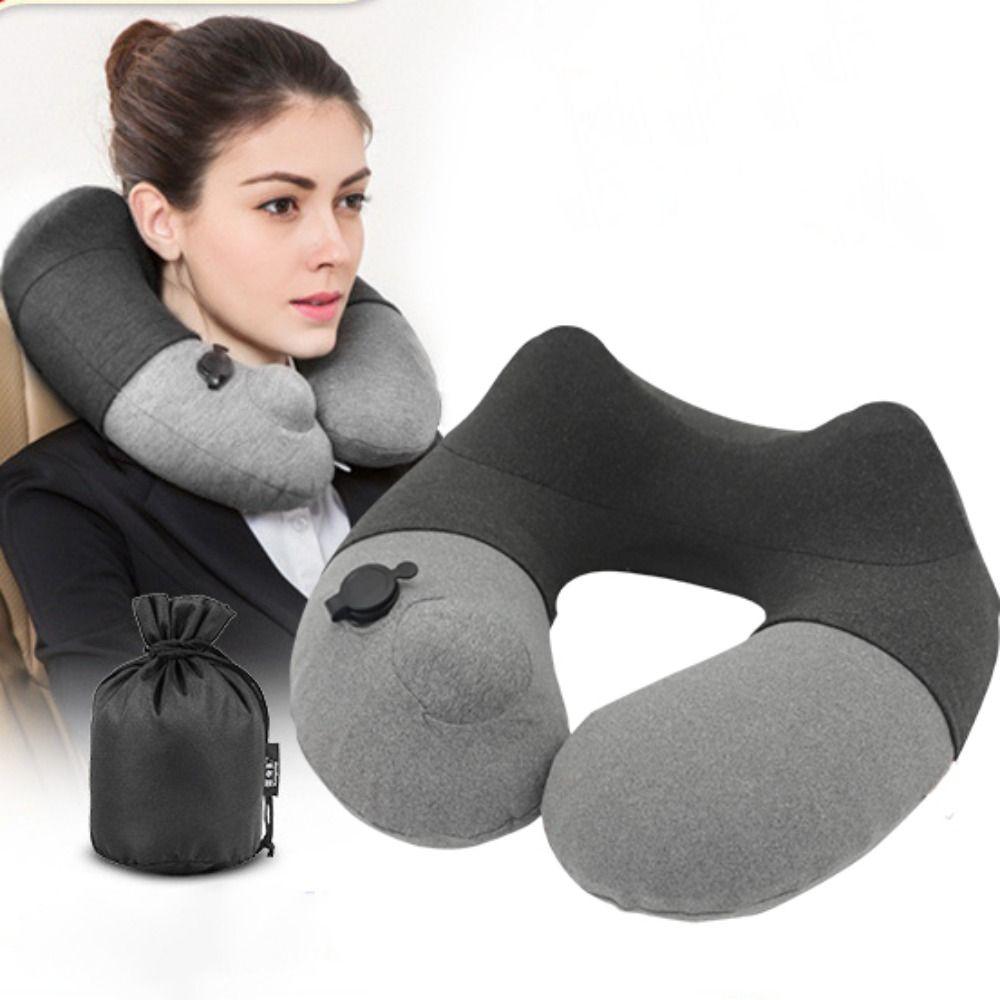 Detachable U-shaped Pillow Foldable Double Hump Neck Pillow Neck Support Pillow  Business Trip
