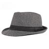 British Style Black Fedora Hat for Women Men Autumn Spring Vintage Woolen Jazz Hat Elegant Casual Trilby Cap Versatile Party Travel Hat