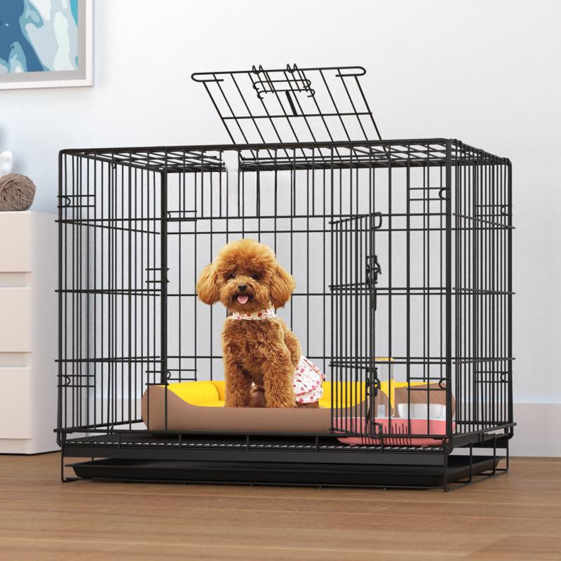 Bold Nano Indoor Pet Cage: Compact Iron Cage for Small Dogs, Transportable and Spacious Bed for Large Dogs