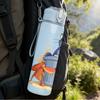 1PC Bucket Cat Cartoon 750ml Color Plastic Sports Water Bottle Leakproof Flip Straw Lid Suitable for Sports Office Home Use
