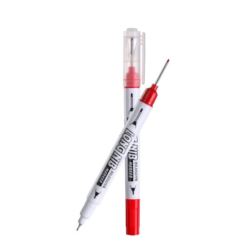 

4 цвета Строительный маркер Двусторонний маркер для глубоких отверстий Специальный для плотников Red-1PC