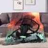 1PC Alien Creature Nocturnal Exploration Printed Blanket All Seasons Multi-purpose Blanket Suitable for Sofa, Camping, travel,RV