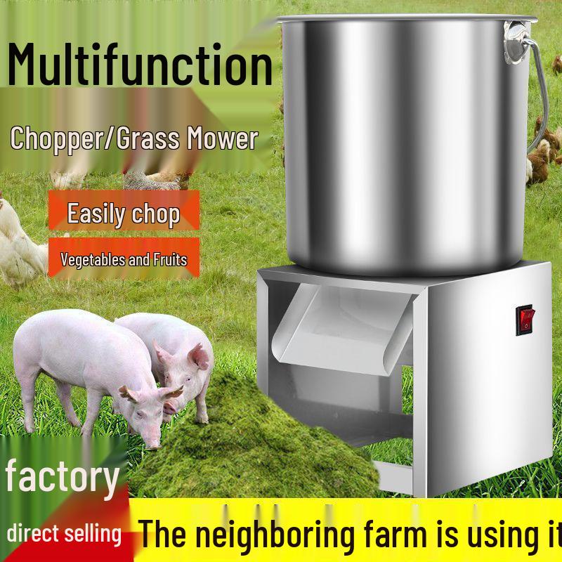 Multi-Function Vegetable Chopper & Chicken Feeder: Grass Cutter, Fruit Pulverizer, Pellet Feed Maker