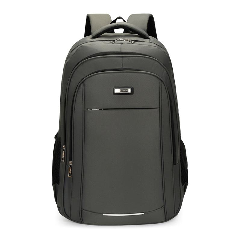 Schoolbag Men's Backpack, Outdoor Leisure Travel Backpack, Large Capacity Student Backpack, Multifunctional Textured Simple Laptop Bag