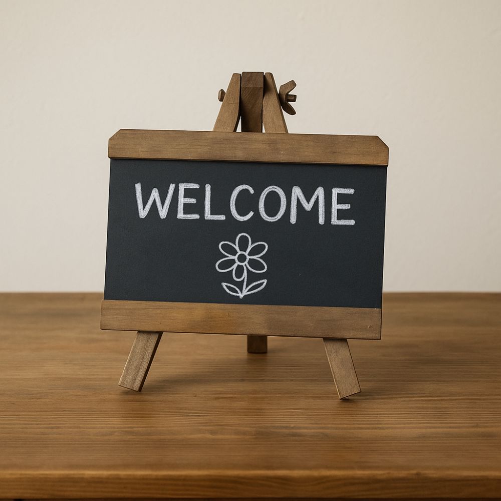 Collapsible Retro Bar Chalkboard Mini Small Wooden Blackboard Erasable Chalkboard  Home Office