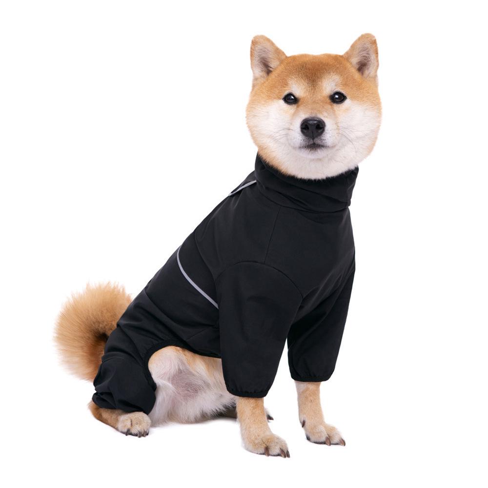 Waterproof & Windproof Full-Coverage Dog Jacket for Medium & Large Breeds