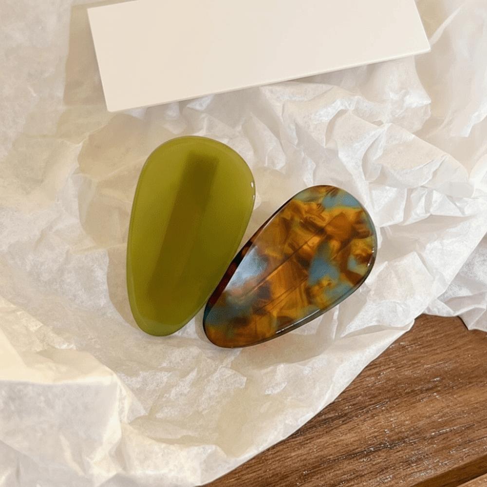 Neuer Vintage Bunter Haarclip Essigsäure Kopfschmuck Haarnadel Tropfenform BB-Clip für Damen Mädchen