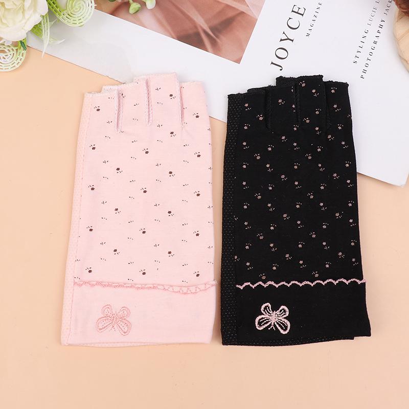 2Pcs/Pair Anti Uv Protection Nail Gloves Uv Gel Shield Glove Fingerless Glove Manicure Nail Art Protecter Tools