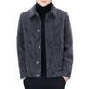 Herren Wollmantel mit Fleece, Herbst/Winter Neuer Stil, Lässige Kurze Reversjacke