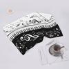 Abstract Piano Keys With Musical Notes Soft Face Towel Quick Dry Pool Bath Cotton Towels Breathable