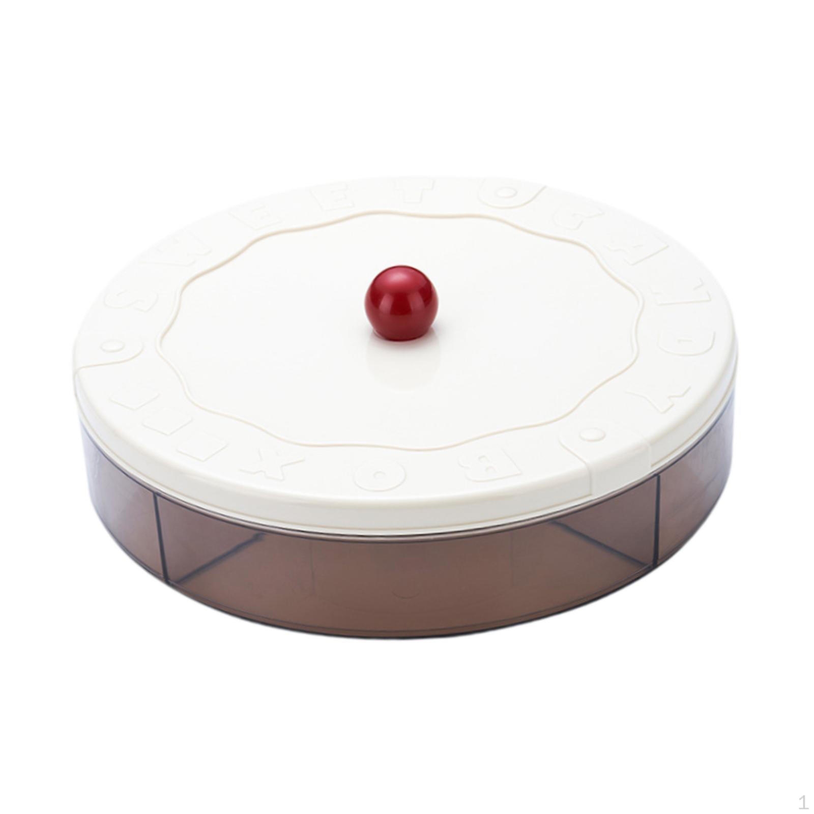 

Тарелки для закусок Орехи Хранение Блюдо Отделения Секционные Разделенные Сервировка Еда Single layer красный