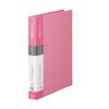 Clear File Folder Simplies Clear Refillable Max Capacity80-Pocket 30-Hole A4 Portrait Pink 138SPW-P