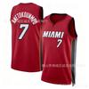 Mens Basketball Jersey 7 Antetokounmpo Heat Team Sports Uniform White Black