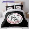 AFC Ajax Custom Name Pattern Bedding,Quilt Set Quilt Cover Pillowcase Home Birthday Gift(1 * Duvet Cover + 2 * Pillowcase, Without Core)