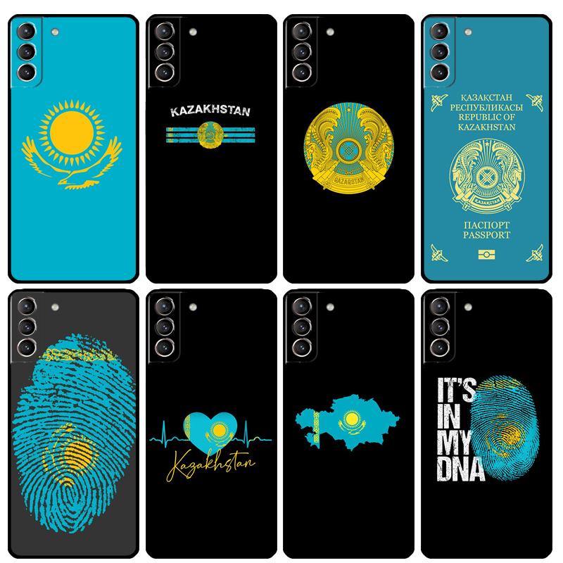 Kazakhstan Flag Case For Samsung Galaxy S20 FE S21 FE S22 Ultra Note 20 S8 S9 S10 Note 10 Plus Back Cover