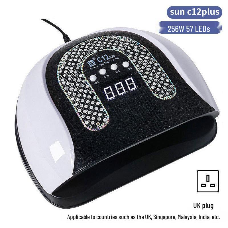 256W High Power UV/LED Dual Light Nail Curing Lamp