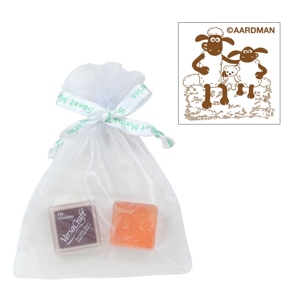 

Versacraft Shaun & Timmy (Chocolate) Stamp Set for Fabric and Paper with Ink Pad