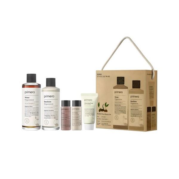 Primera Organience Basic Skincare 2-Piece Set (Water 180ml + Emulsion 150ml + Water 30ml + Emulsion 30ml)
