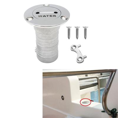 52mm 2'' Boat Water Tank Deck Fill Filler with Key and Lift Screw Grade 316 Stainless Steel