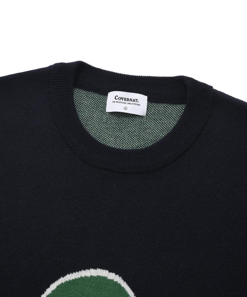 COVERNAT Clover Crewneck Knit Navy
