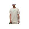 Jordan Alphabet Logo Print Round Neck Short Sleeve T-Shirt Men Tops Sail FN3716-133
