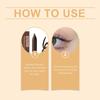 Waterproof Brown Eyeliner Pen Colorfast Long Lasting Anti Smudge Quick Drying Sweat Resistant Smooth Portable Eye Liner Pen