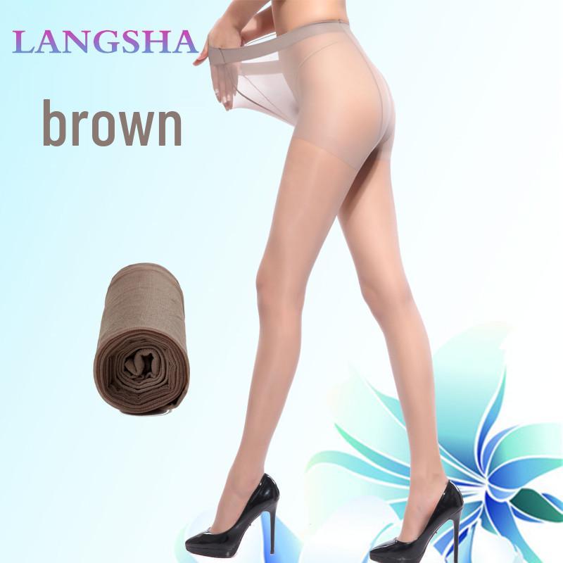 Langsha Plus Size 200lb Thin Summer Pantyhose for Women - Anti-Snag, Flesh Color, Double Gusset