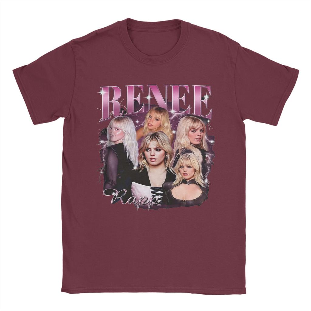 Renee Rapp 90s T Shirt for Unisex Pure Cotton Funny TShirt Round Neck Tee Shirt Short Sleeve Clothes Printed