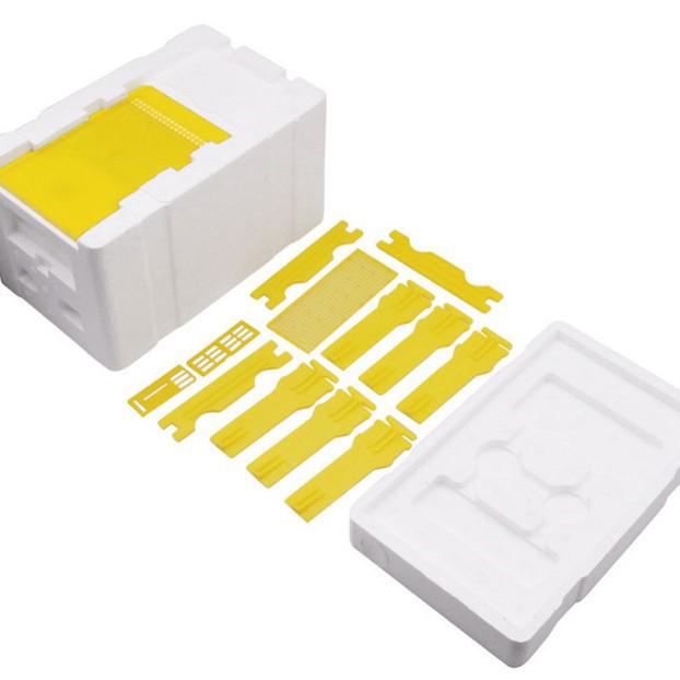 Foam Mini Queen Rearing Box with 3-Frame Beehive and Feeder - Beekeeping Tools