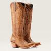 New European and American pointed thick heel tall tube large size western cowboy boots