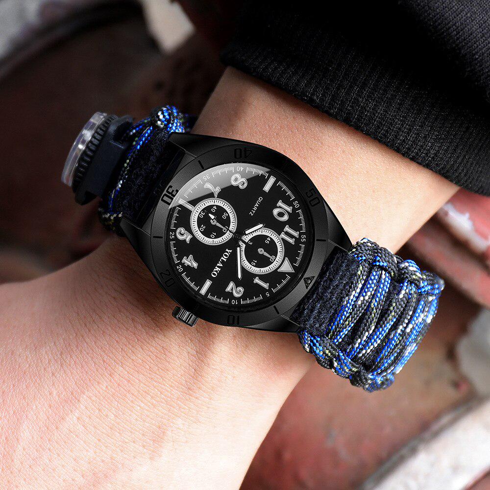 double dial wrist watch